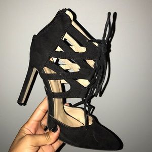 Elegant black heels